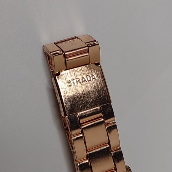 Rose Gold Tone Strada Watch With Black Dial - Picture 5 of 11